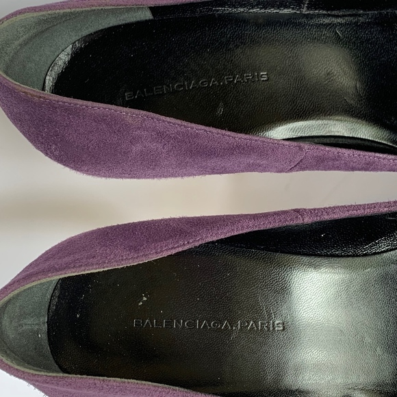 Balenciaga Plum Suede Pumps - EU sz 37 - Picture 5 of 8